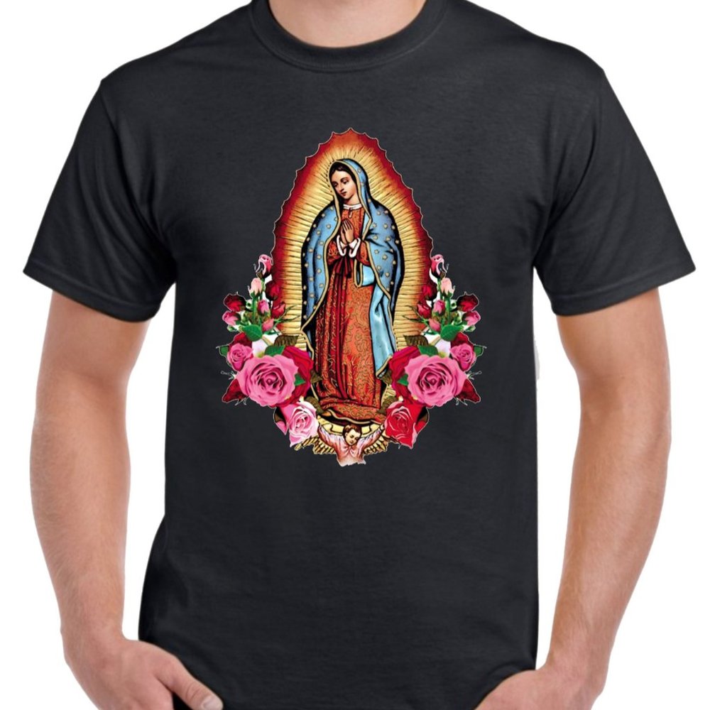 VIRGEN DE GUADALUPE T-SHIRT PATRONA DE MEXICO - BRAN NEW UNISEX APPAREL